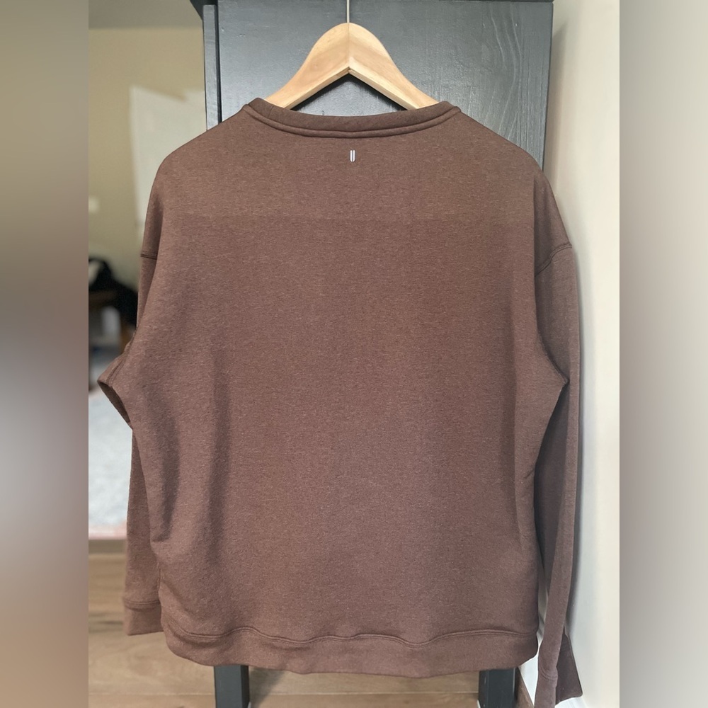 Nobull Performance Crew Mocha Sweatshirt Size Medium - Picture 3 of 6